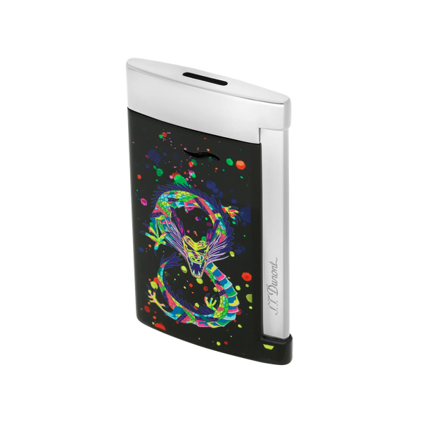 S.T. Dupont Slim 7 Chrome Dragon Black