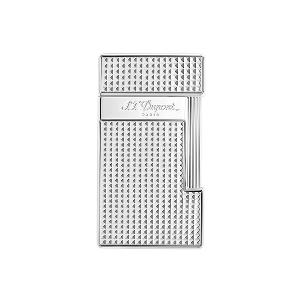 S.T. Dupont Slimmy Diamond Head Silver