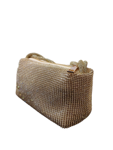 Load image into Gallery viewer, Knotted Mesh Rhinestone Handbag
