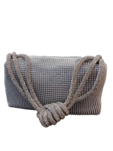 Load image into Gallery viewer, Knotted Mesh Rhinestone Handbag
