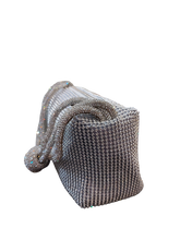 Load image into Gallery viewer, Knotted Mesh Rhinestone Handbag
