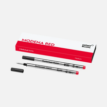 Load image into Gallery viewer, Montblanc 2 Rollerball Refills Medium Modena Red 128234
