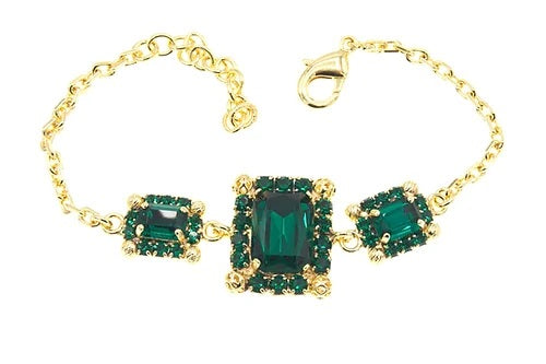 Monnaluna Dew Drop Emerald Cut Octagonal bracelet