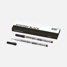 Load image into Gallery viewer, Montblanc 2 Rollerball Refills Medium Mystery Black 128231
