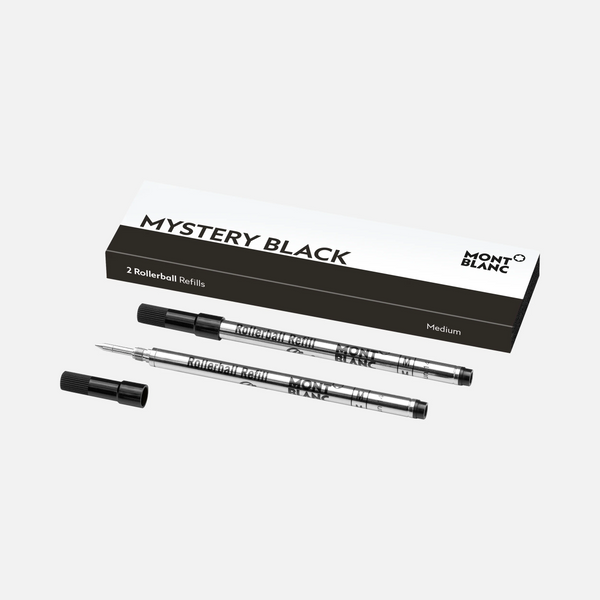 Montblanc 2 Rollerball Refills Medium Mystery Black 128231